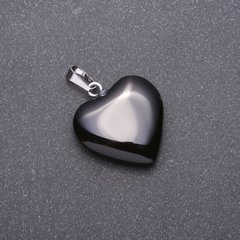 Кулон "Серце" з натурального каменю Агат 28х19х19мм (+-) купити біжутерію дешево в інтернеті