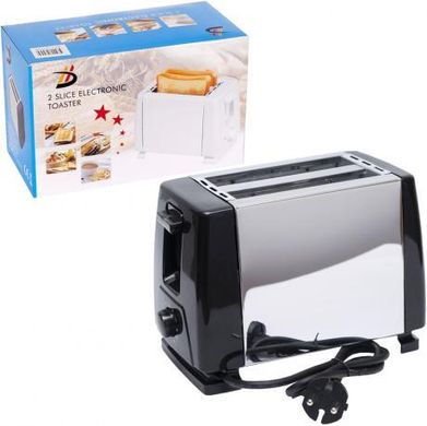Тостер електричний для хліба на 2 тости BH-002В "Сталевий" 6 режимів купити дешево в інтернет-магазині