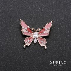 Брошка Xuping Метелик різнобарвна емаль позолота 18к 29х27мм купити біжутерію дешево в інтернеті