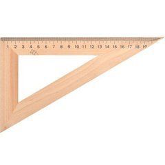 Від 25 шт. Трикутник (косинець) 22см дерев'яний (60*90*30)TD-22694