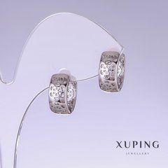 Сережки Xuping L-14мм s-6мм родій
