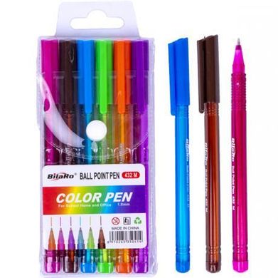 Від 4 шт. Набір ручок масляних 432-6 кольорів купити дешево в інтернет-магазині
