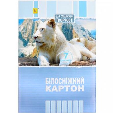 Від 4 шт. Білий картон А4 7 аркушів "Коленкор" купити дешево в інтернет-магазині