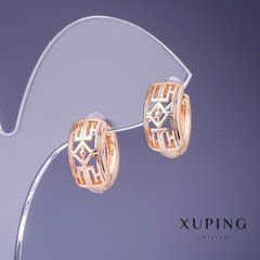 Сережки Xuping 8х15мм "позолота 18К"
