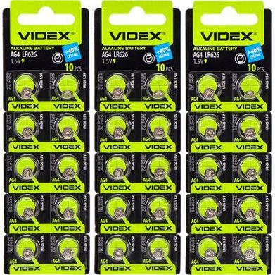 Від 40 шт. Батарейка Videx "таблетка" AG 4 купити дешево в інтернет-магазині