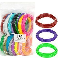 Від 20 шт. Пластик PLA для 3D-ручки, запаска 20 шт по 10 м PLA21