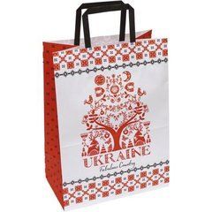 Від 10 шт. Пакет паперовий КРАФТ білий 25х15х34, 5см KGB 253415-41