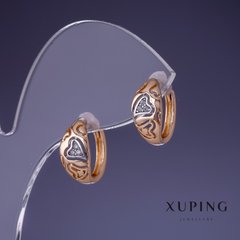 Сережки Xuping 14х7мм "позолота 18К " купити біжутерію дешево в інтернеті