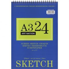 Альбом для ескізів А3 24аркуша SKETCH на спіралі XQSU3200 купити дешево в інтернет-магазині