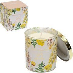 Свічка ароматична 510г "Gold Achillea" 9*7,5см в скляному стакані з кришкою AXW2017