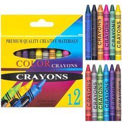 Від 16 шт. Воскові олівці 12 кольорів CRAYONS 2688A