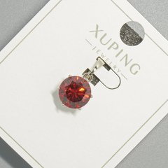 Кулон Xuping з червоним кристалом d-9мм+ - L-17мм+- родій купити біжутерію дешево в інтернеті