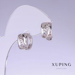Сережки Xuping L-14мм s-8мм родій