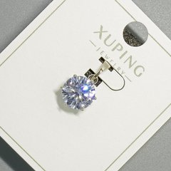 Кулон Xuping з білим кристалом d-9мм+ - L-17мм+- родій купити біжутерію дешево в інтернеті