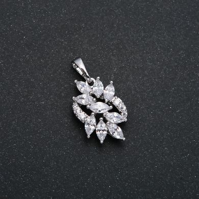 Кулон Xuping Родій з білими кристалами d-22х12мм + - купити біжутерію дешево в інтернеті