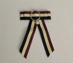 Брошка-галстук зі стрічок під комірець L-12см купити біжутерію дешево в інтернеті