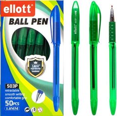 Від 50 шт. Ручка масляна ET503P-50 тонована зелена купити дешево в інтернет-магазині
