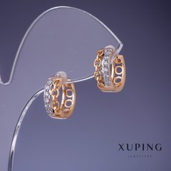 Сережки Xuping 13х5мм "позолота 18К" купити біжутерію дешево в інтернеті