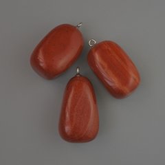 Кулон Червона Яшма натуральний камінь d-35х17мм+- купити біжутерію дешево в інтернеті