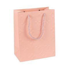 Від 12 шт. Пакет подарунковий 31х42х12см з рельєфним тисненням PINK HL-1870