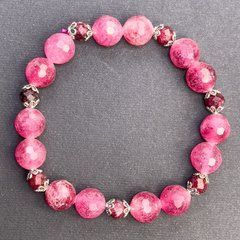 Браслет Турмалін гранована кулька d-10мм+- d-6мм+- L-18см+-стрейч