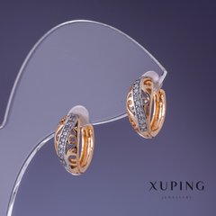 Сережки Xuping 13х6мм "позолота 18К " купити біжутерію дешево в інтернеті
