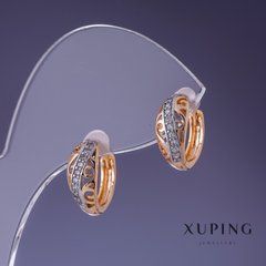 Сережки Xuping 13х6мм "позолота 18К "