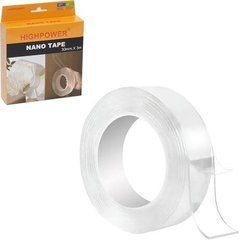 Упак. 5 шт. Нано-скотч двосторонній прозорий 3см*3м Nano Tape 330