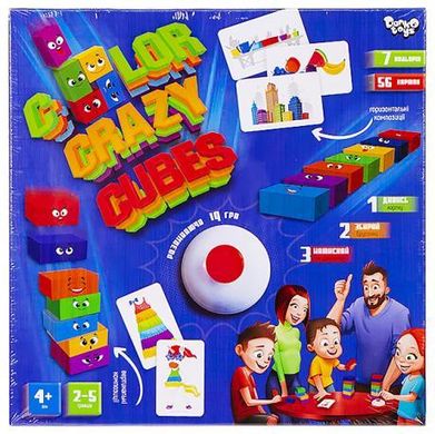 Розвиваюча настільна гра "Color Crazy Cubes" укр. CCC-02-01U купити дешево в інтернет-магазині