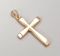 Кулон Xuping Хрест Позолота 18К d-34х22мм+-