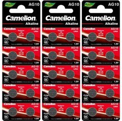 Від 10 шт. Батарейка "Camelion" таблетка" AG10 купити дешево в інтернет-магазині