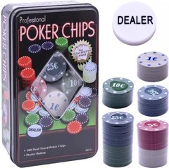 Набір для покеру, 100 фішок 100PC купити дешево в інтернет-магазині