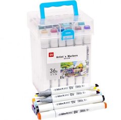 Набір скетч-маркерів 36 кольорів 820-36 в пластиковому боксі купити дешево в інтернет-магазині