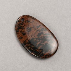 Кулон из камня Обсидиан 32х53(+-)мм