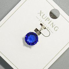 Кулон Xuping з синім кристалом d-9мм+ - L-17мм+- родій