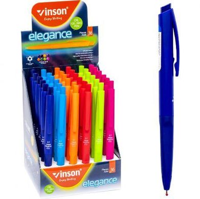 Від 36 шт. Ручка масляна VINSON синя 8055C автоматична купити дешево в інтернет-магазині