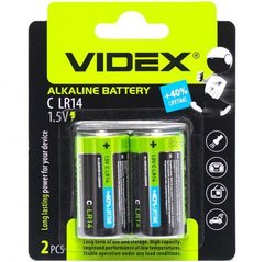 Від 2 шт. Батарейка Videx лужна 1.5V LR14 (боченя) V-291864 купити дешево в інтернет-магазині