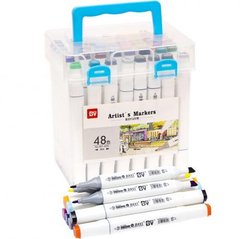 Набір скетч-маркерів 48 кольорів 820-48 в пластиковому боксі купити дешево в інтернет-магазині