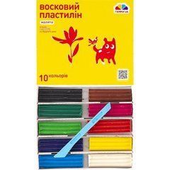 Від 3 шт. Пластилін восковий "Малята" 10 кольорів, 120 г "Гамма"