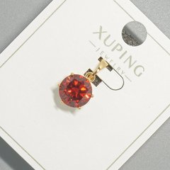 Кулон Xuping з червоним кристалом d-9мм+ - L-17мм+- позолота 18К купити біжутерію дешево в інтернеті