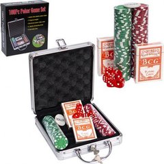 Набір для покеру, чемодан 100 фішок купити дешево в інтернет-магазині