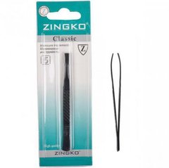 Від 6 шт. Пінцет прямий "Zingko Classic" сталь, чорний 10 см X1-13 купити дешево в інтернет-магазині