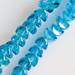 Намистини кришталеві в стилі "Сваровські" блакитні d-6х4мм нитка L-50см купити біжутерію дешево в інтернеті