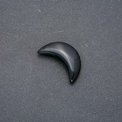 Півмісяць з каменю Агат чорний 12х30х8мм (+-) без отвору купити біжутерію дешево в інтернеті