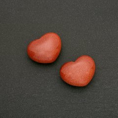 Сувенирный камень Сердце Авантюрин золотой песок (+-)21х27мм купить оптом дешево в интернет