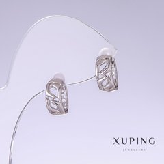 Сережки Xuping L-12мм s-5мм родій купити біжутерію дешево в інтернеті