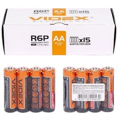 Від 60 шт. Батарейка Videx R6P / AA 4pcs SHRINK купити дешево в інтернет-магазині