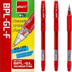 Від 12 шт. Ручка масляная ELLOTT 0,7 мм червона ET1192-12 купити дешево в інтернет-магазині