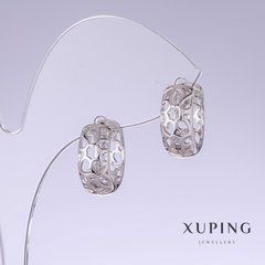 Сережки Xuping L-16мм s-7мм родій