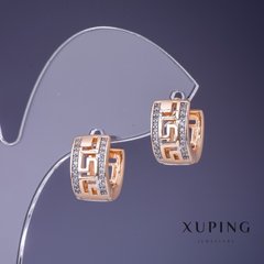 Сережки Xuping 14х8мм "позолота 18К" купити біжутерію дешево в інтернеті